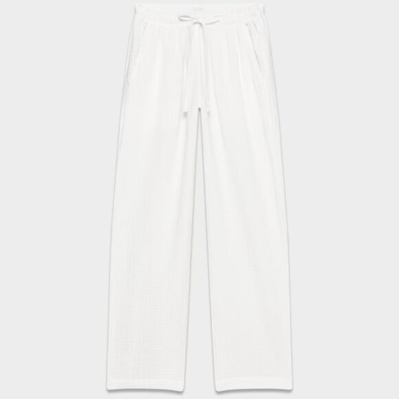 NWT Aritzia LITTLE MOON AirPlush Cotton Sail Pant WHITE - Picture 8 of 11